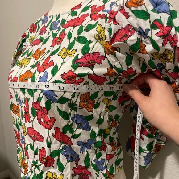 ZARA Flower Pattern Top - Picture 3 of 8